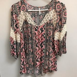Free people lace embroidered blouse XS $168